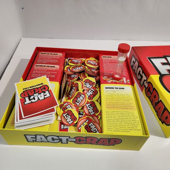 Fact Or Crap Trivia Party Board Game All Pieces included Fun Icebreaker Holiday - Picture 5 of 10